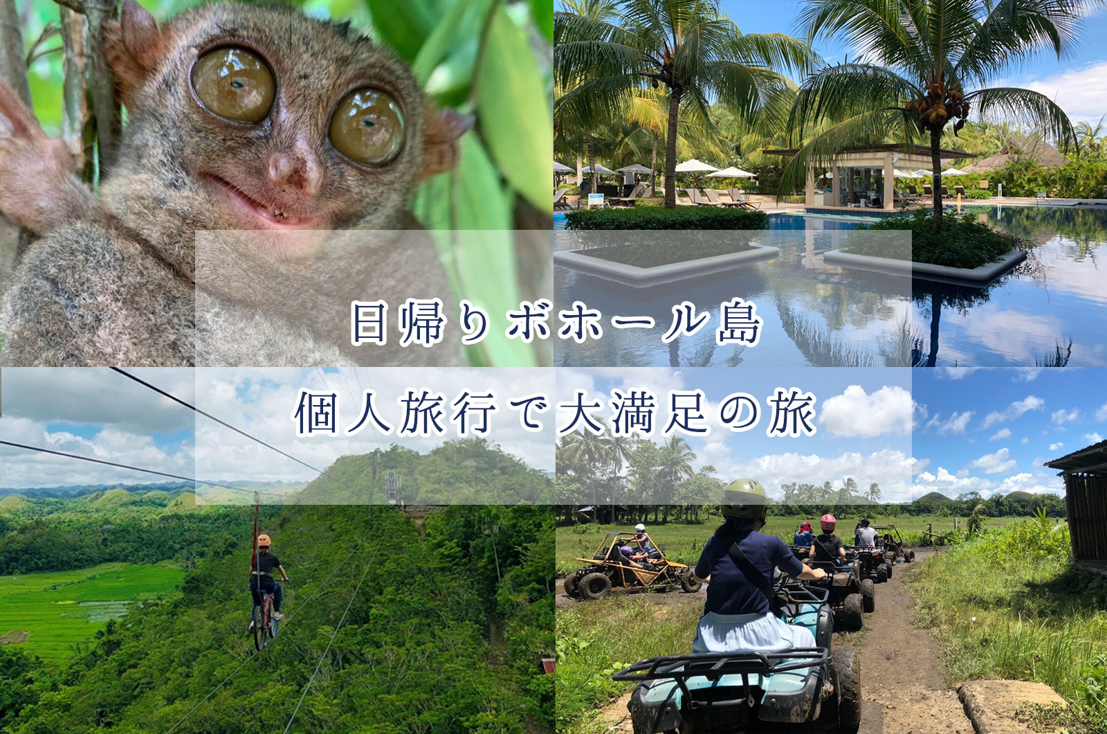 日帰りボホール島 個人旅行で大満足の旅 6400円で車を貸切 セブ島フォトウェディングblog