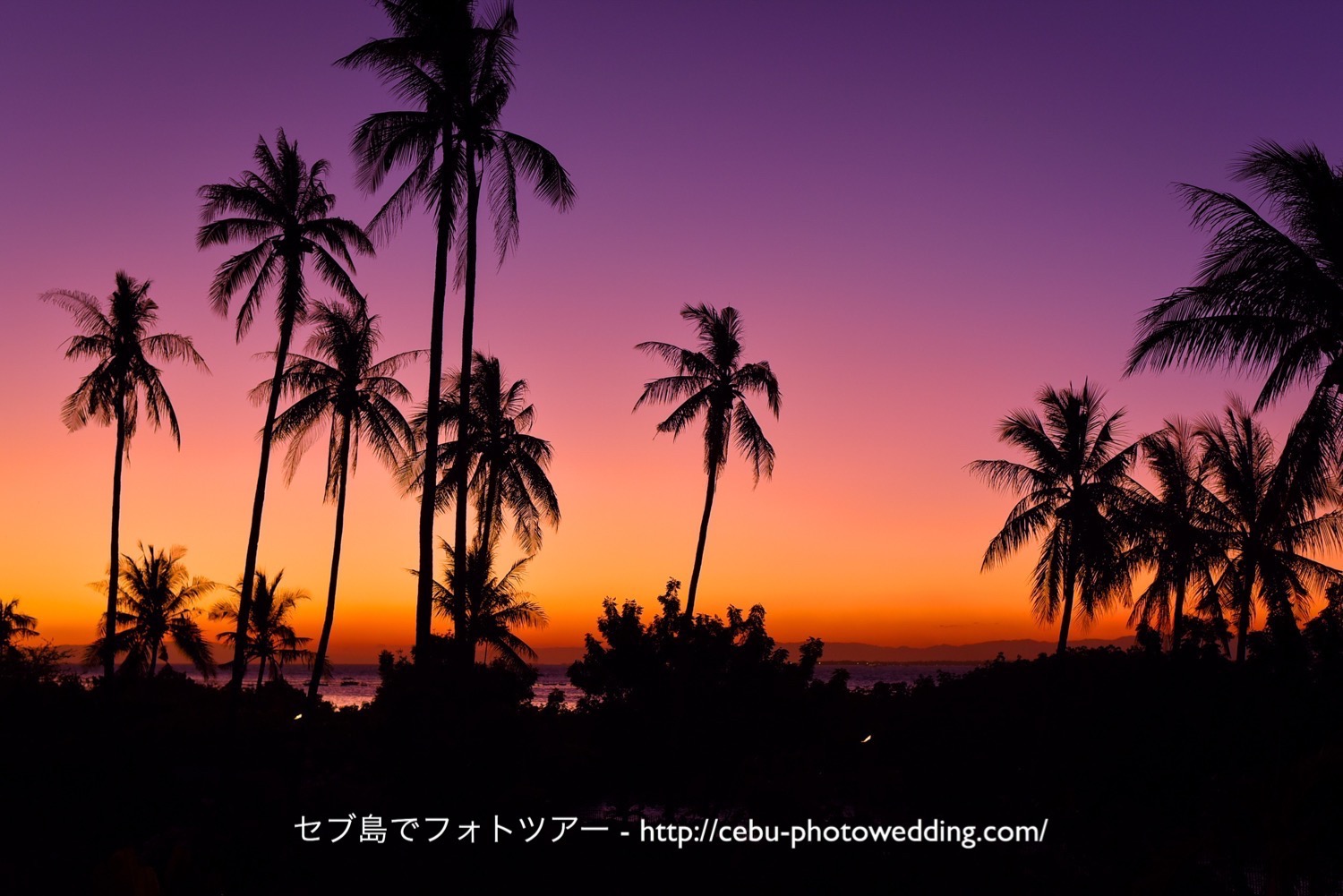 オランゴ島の夕日