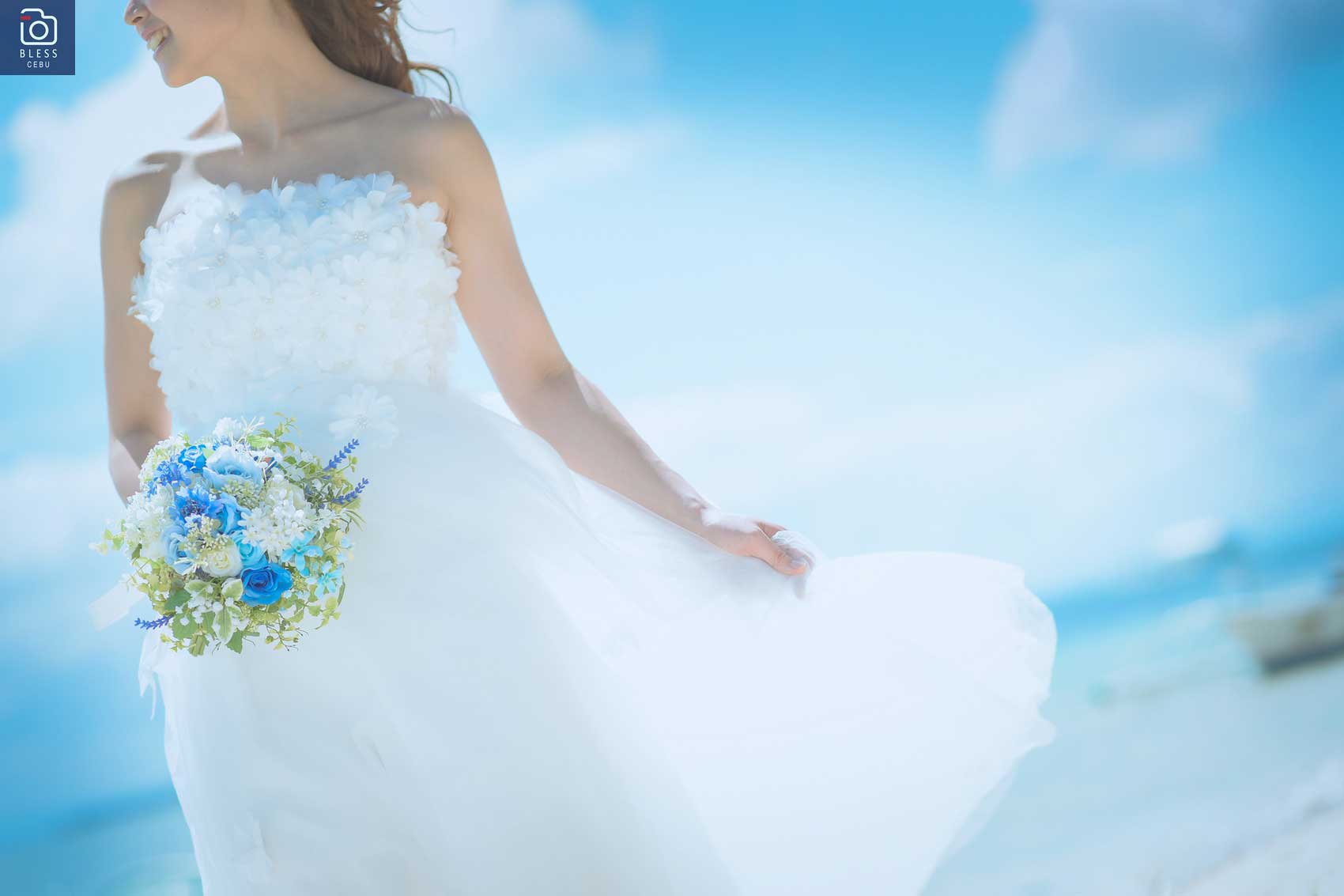 花嫁様のふんわりドレス