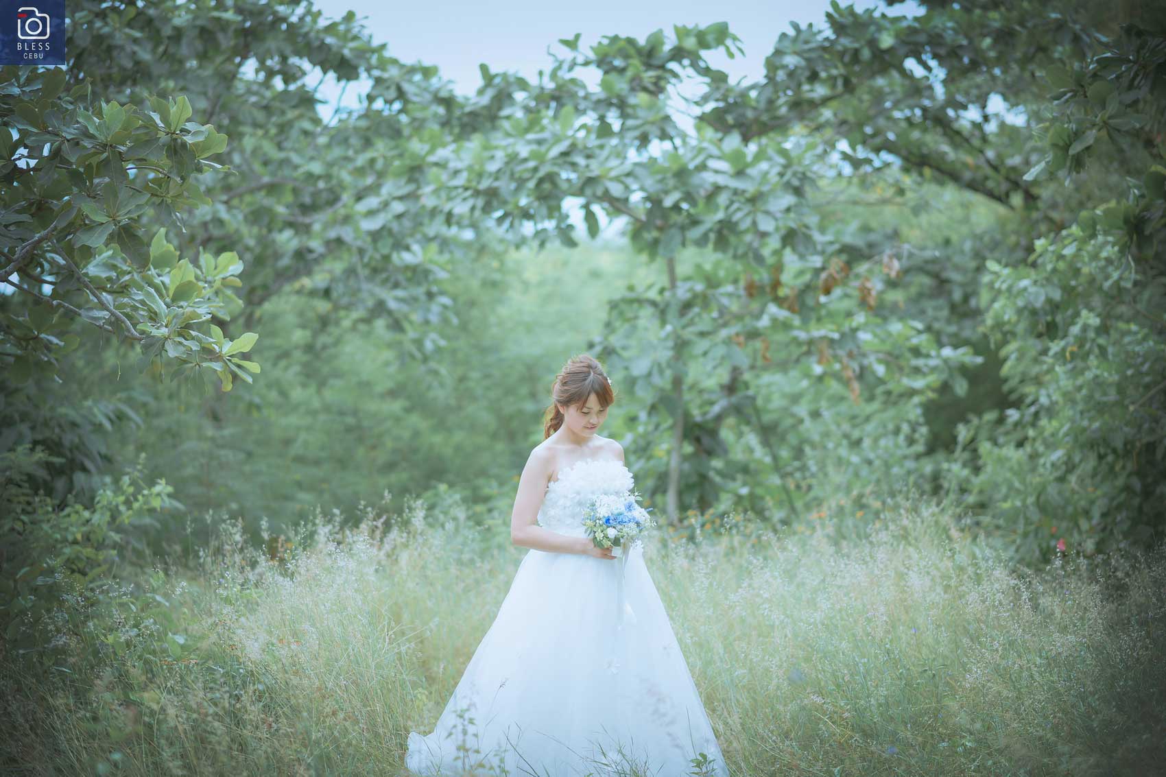 Bride in the caohagan forest